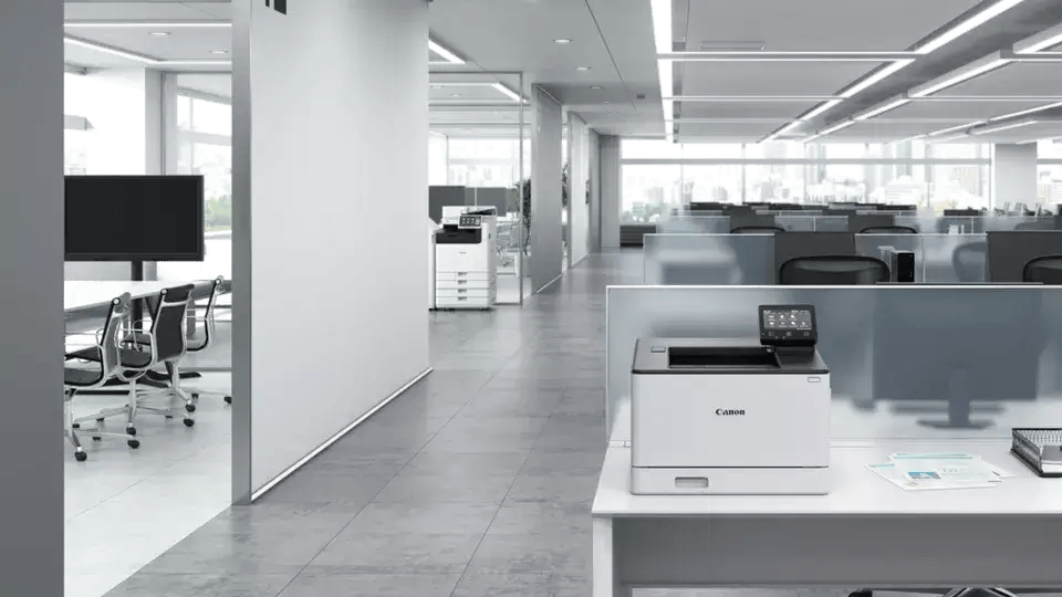 Canon imageCLASS LBP660 series laser printer in modern office