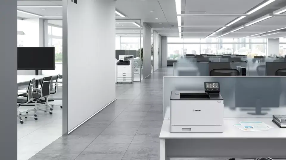 Canon imageCLASS LBP660 series laser printer in modern office