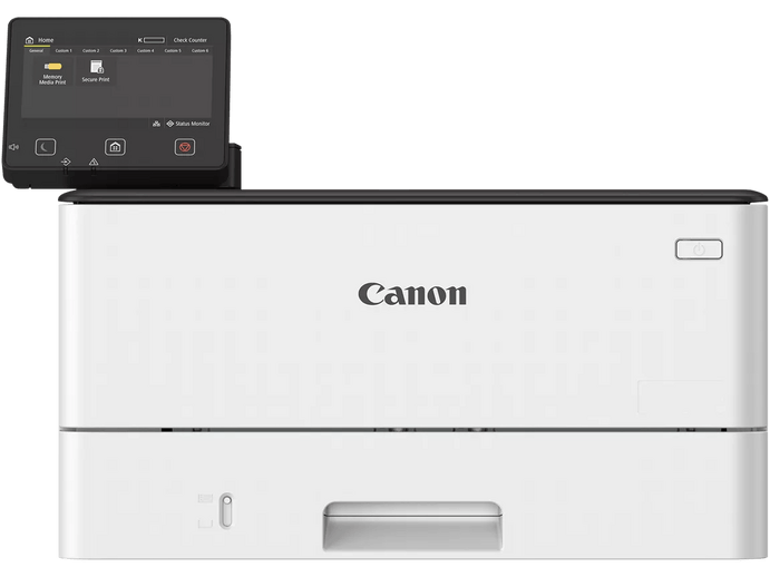Canon tek biçimli yazıcı, beyaz renkli, ön görünüm